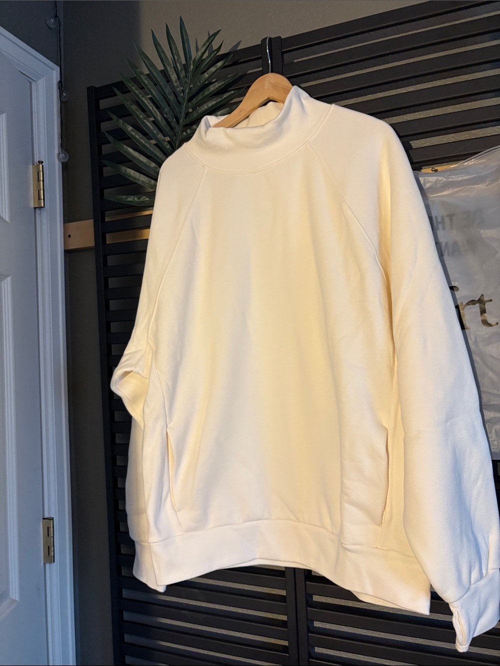 Comfrt Women’s Mock Turtleneck Pullover Sweatshirt